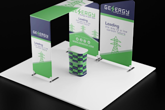design an eye catching backdrop or trade show banners
