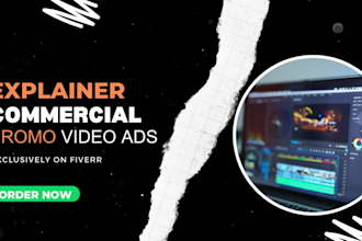 create an engaging brand explainer or commercial promo video ads