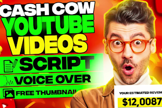 create top 10 cash cow youtube videos