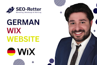 design a german wix website exactly matches your ideas
