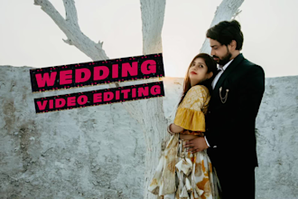 edit cinematic wedding videos, highlights, teasers, and reels