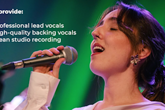 be your professional female singer, backing vocals