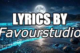 create animated lyrics video with smooth text transition for youtube channels