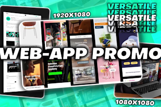 create versatile website or app promo videos in all formats
