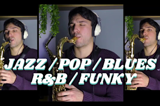 create pro groovy saxophone lines for your songs