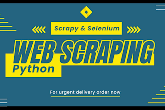 do data scraping, website scraping, python web scraper and selenium