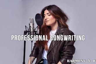 write your song, vocal melody, lyrics, harmonies edm rock