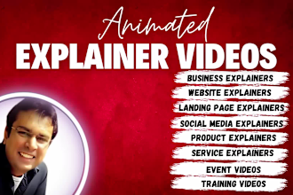 create a 2d animated explainer video or brand commercial video