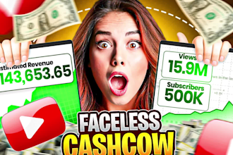 create youtube top 10 cash cow videos and faceless cash cow video editing