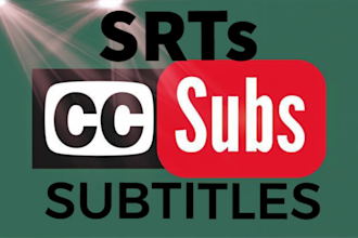 do closed captions, srt file or vtt for your video