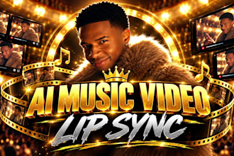 produce a realistic ai music video with perfect lipsync