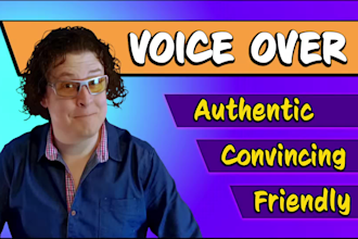 record an american male voice over