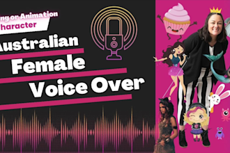 record a character voice for your animation or video game
