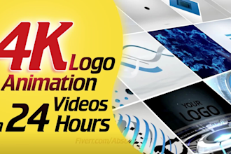 do awesome 50 logo animation intros in 4k