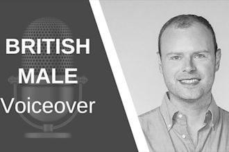 record a professional male british english voiceover