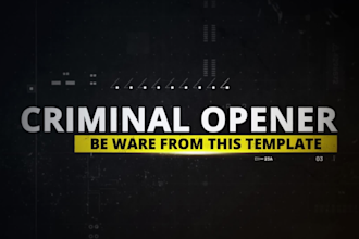 create true crime intro video