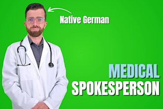 be your green screen german medical spokesperson