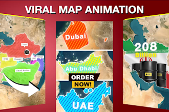 make viral map animation shorts