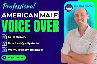 record an american commercial voice over for your brand