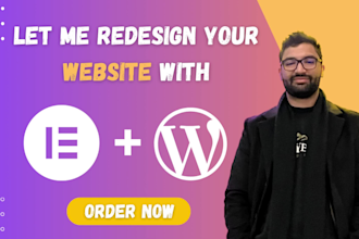design, redesign or revamp wordpress website with elementor pro