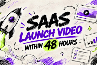 create a saas launch video within 48 hours