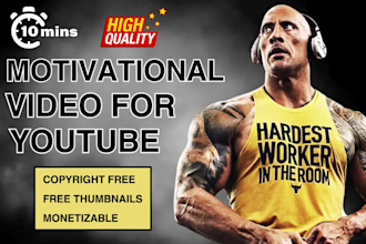 create bulk 10 min unique youtube motivational videos