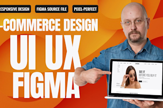 do design an ecommerce website UI UX in figma