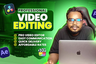 do professional youtube video editing and talking head video editing