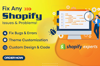 do shopify custom coding, bug fix, liquid, html, css, js and theme customization