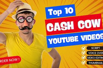 cash cow videos, cash cow channel, top 10 videos, youtube automation