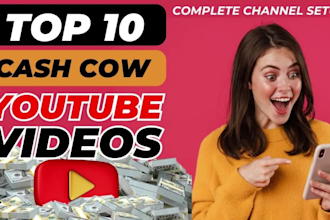 make top 10 cash cow faceless youtube video