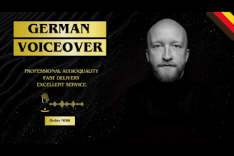 do a high quality german male voice over