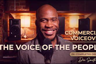 record pro level commercial conversational black american male voice overs