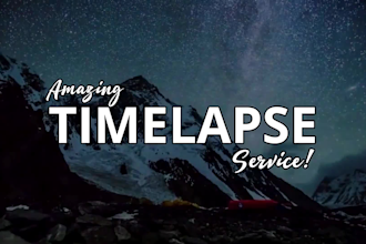 make a timelapse video from your footage quickly