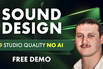 do custom sound design, audio cleaning, foley for film, game