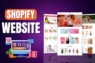 redesign shopify website, clone copy shopify store, shopify SEO, landing page