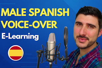 be your spanish male elearning training voice over narrator