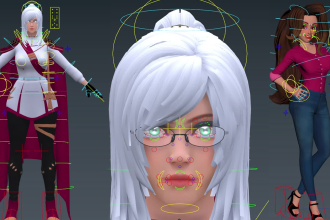 rig your character in maya for cinematics , unreal, unity