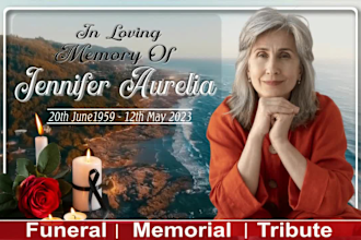 create a funeral slideshow video tribute memorial, wedding