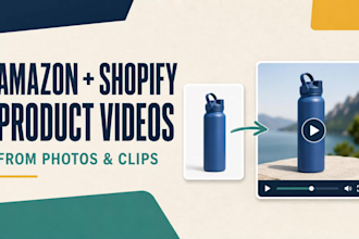 create amazon and shopify product listing videos from photos and clips