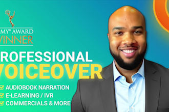 be your audiobook narrator and editor for acx spotify podcasts audible