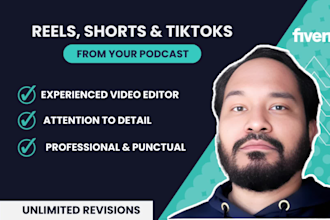 edit dynamic reels, shorts or tiktoks from your podcast