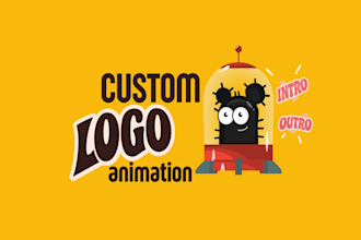 create a custom 2d logo animation or intro