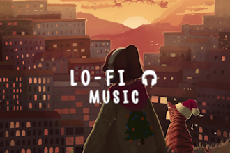 make 20x1hour lofi hiphop chill music lofi beats mix for you