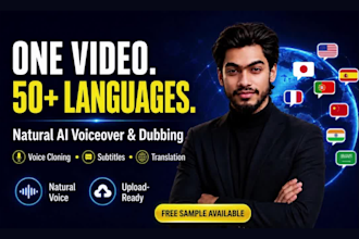 create natural ai voiceover and multilingual video dubbing