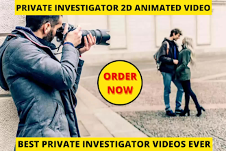 private investigator 2d animated promo video