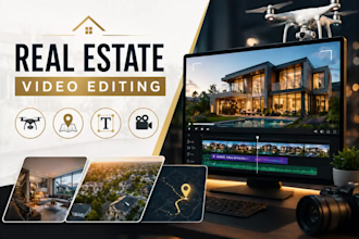 edit real estate youtube videos and property video editing
