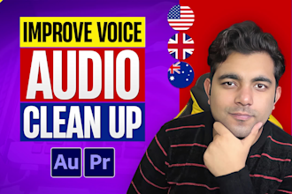 normalize volume, balance audio levels, clean, repair video sound, improve voice