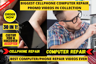 make custom computer repair or cellphone tablet repair video