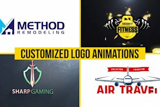 create custom logo animation intro video